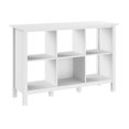 Bush Furniture Broadview 6 Cube Storage Wood Bookcase in Pure White