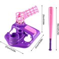 thumbnail image 4 of Pitching Machine Multifunctional Kids Baseball Trainer Outdoor Jug Game for Beginners Backyard Training Sports Set Purple 937G, 4 of 5