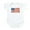 Cloud White, variant on - American Flag Infant Bodysuit - Baby Light Bodysuit, Size Newborn - 24 Months