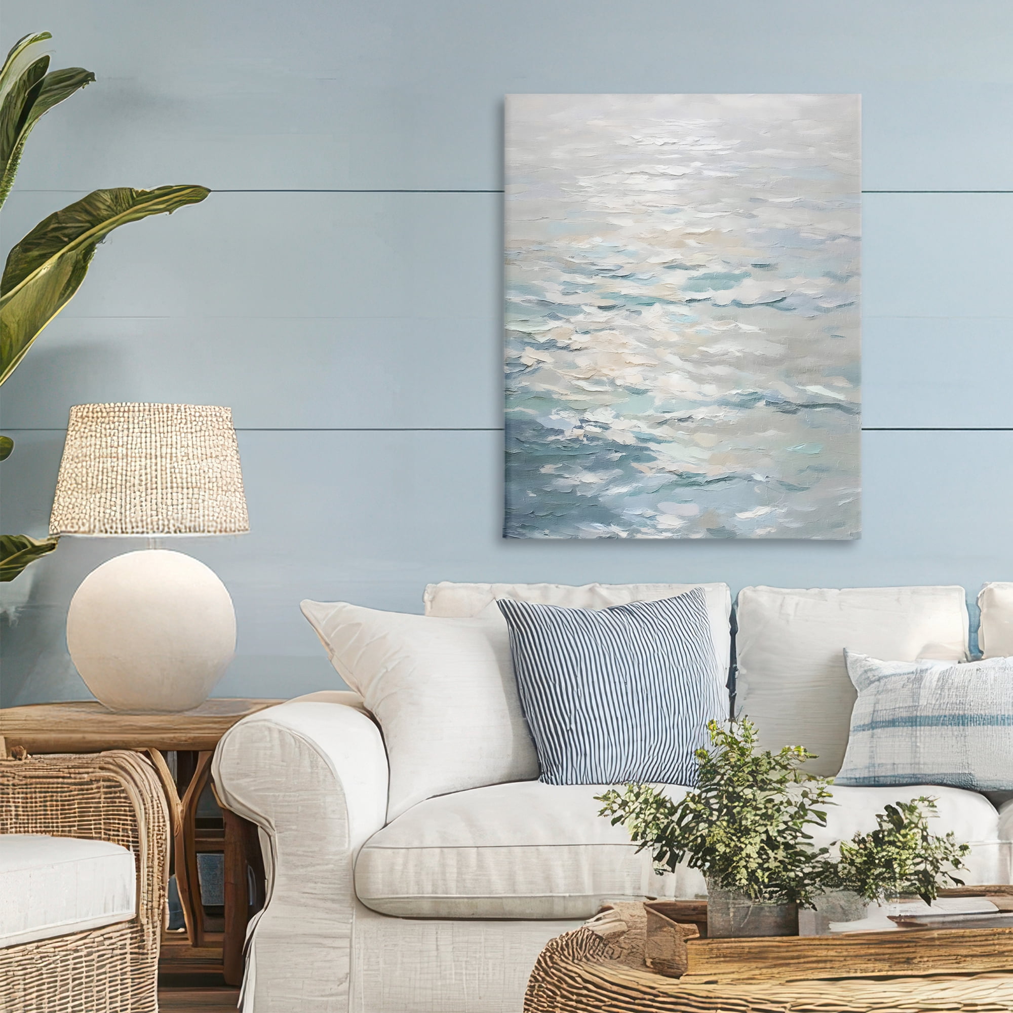 Stupell Industries Shallow Reflections Calm Sea Canvas Wall Art, design by Riley B