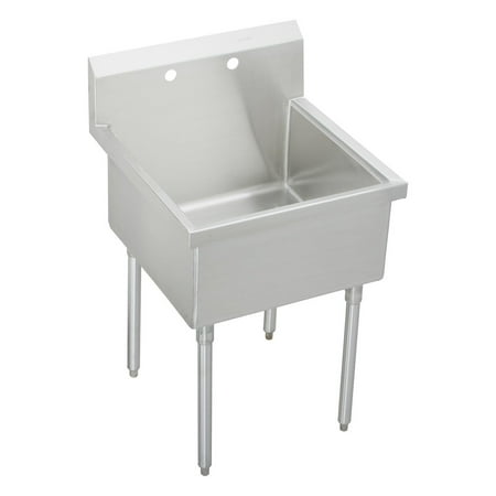 Elkay SS81242 Sturdibilt 27 x 27-1/2 x 14" Floor Mount, Single Compartment Scullery Sink