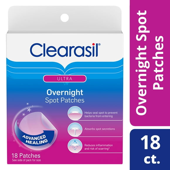 Clearasil Ultra Overnight Acne Spot Patches, 18 count