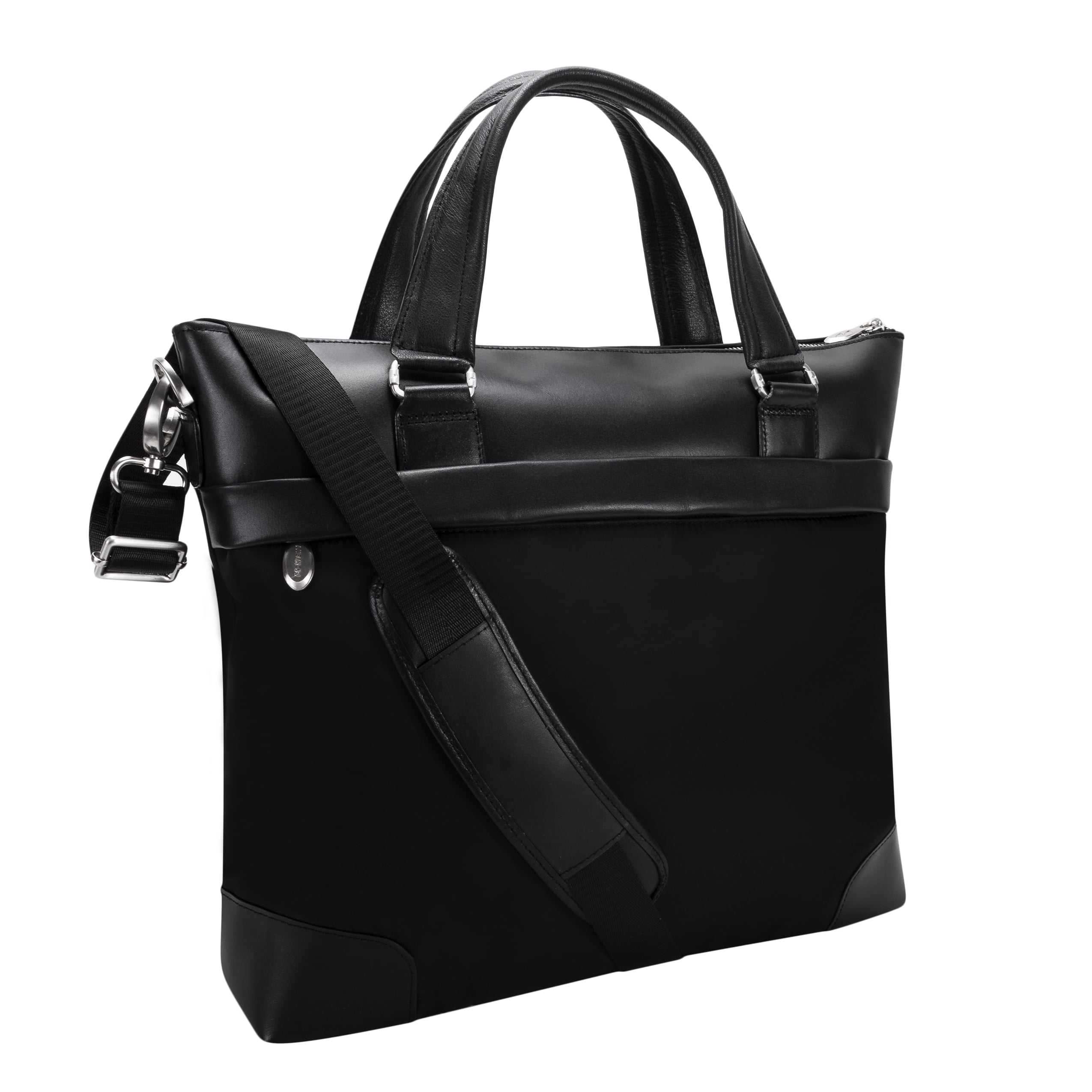 N Series | EASTWARD | 17" Nylon Slim Laptop Briefcase - Black