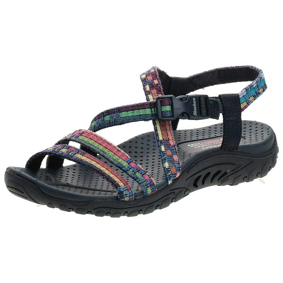 Skechers Women's Reggae-Sew Me-Boho Woven Strappy Slingback Sandal