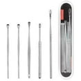 thumbnail image 1 of Portable Ear Cleaner Set Ear Cleaning Spiral Earpick Ear Wax Remover Ear Curette Spiral Ear Spoon Earpick Set Ear Cleaning Tools (Color : 5 Pieces for one Set), 1 of 7