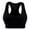 Black, variant on Jacenvly Sports Bras for Women Wireless Solid Push-Up Bra Women Bras Pack Breathable Soft Comfortable Sports Bras - Padded Seamless High Impact Support for Yoga Workout Fitness