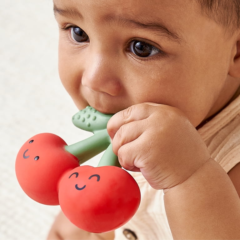 Itzy Ritzy Comfort Crew Cherries Natural Rubber Teether photo 3