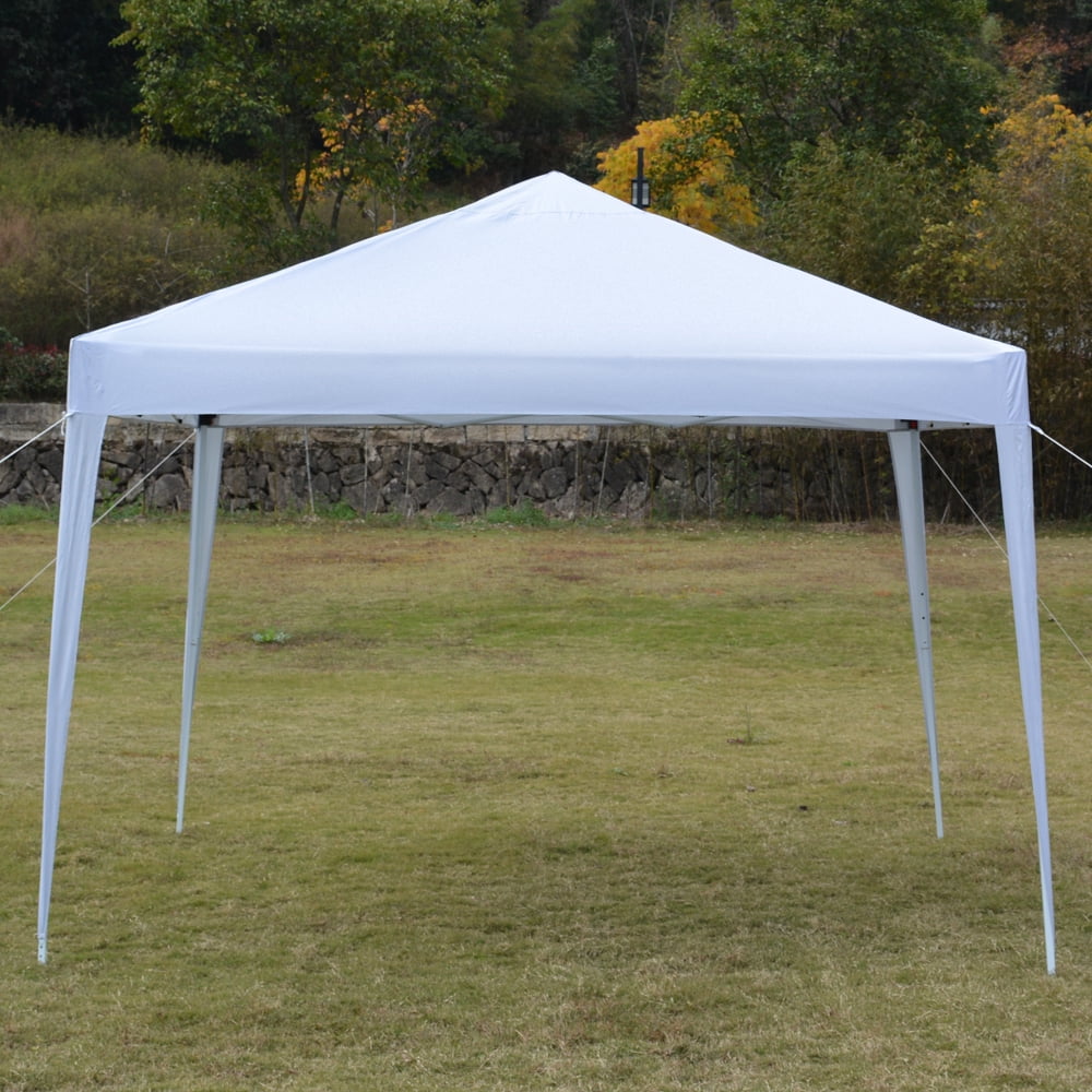 Kadyn Outdoor Gazebo Canopy, 10' x 10' Practical Waterproof Right-angle Folding Tent and No Surrounding Cloth, Wedding Party Tent for Outside,White Kadyn Outdoor Gazebo Canopy, 10' x 10' Practical Waterproof Right-angle Folding Tent and No Surrounding Cloth, Wedding Party Tent for Outside,White