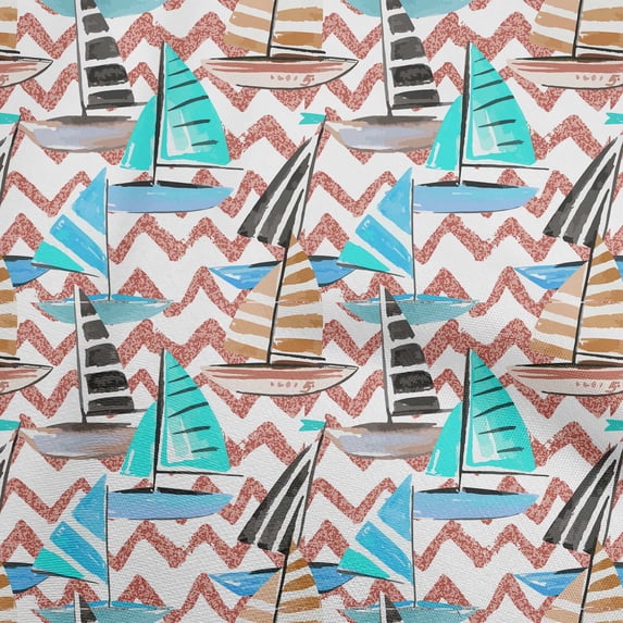 oneOone Cotton Cambric Dark Peach Fabric Beach Fabric For Sewing Printed Craft Fabric By The Yard 42 Inch Wide