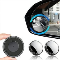 CxhicLuv Blind Spot Mirror, Rearview Auxiliary Mirror 2 Inch 360° Adjustable, HD Glass, Suction-Cup – Ideal for Cars, SUVs Drivers, Safety-Minded Users