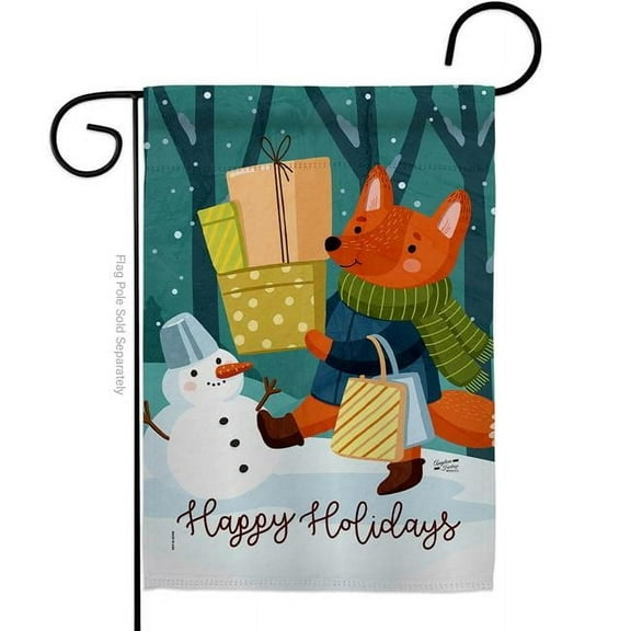 Angeleno Heritage G130298-BO 13 x 18.5 in. Ready for Holiday Garden Flag for Wintertime Winter Wonderland Double-Sided Decorative Vertical Flags & House Decoration Banner Yard Gift