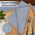 thumbnail image 4 of Ruvanti Cloth Napkins Set of 12, 18x18 Reusable Napkins Cloth Washable, Soft & Durable Table Napkins, Polycotton Chambray Dinner Napkins for Parties, Christmas, Thanksgiving, Weddings - Grape, 4 of 10
