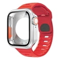 thumbnail image 1 of Correa de Silicona Deportiva con Case 360 de Vidrio Templado para Apple Watch, 1 of 5