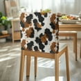 thumbnail image 3 of TSOVTHRID Classic Cow Print Breathable Chair Back Cover Chairs Slipcovers Removable Chair Back Protector Slipcovers for Home Kitchen Dining Room Decoration, Set of 4, 3 of 7