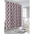 thumbnail image 3 of Fsddascl Cute Pink Bow Shower Curtain Set - 72" x 78" Washable Bathtub Curtain with 12 Hooks, Black White Striped Preppy Aesthetic Waterproof Fabric Stall Shower Curtains for Bathroom/Bathtub Décor, 3 of 6