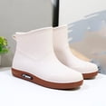 thumbnail image 7 of Rainshoes Women Short Tube Plush Thermal Water Shoes Waterproof Shoes Fashion Women Rain Boots, 7 of 7