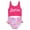 Hot pink, variant on Barbie UV Protection Bathing Polyester, One-Piece Swimsuit (Girl's)