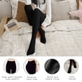 thumbnail image 6 of Elegant Choise Fleece Lined Women High Waisted Winter Leggings Warm Thick Thermal Stretchy Seamless Full Length Leggings - Ultra Soft Tummy Control Slimming Yoga Thights Pants,Stirrup Leggings, 6 of 8
