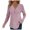 Pink, variant on larppty Women's Pullover Lightweight Sweaters, Long Sleeve V Neck Ribbed Knit Shirts Casual Button Blouses Tunic Tops 2025 Fall Fashion (Blue, S)