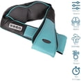 thumbnail image 4 of Masajeador de calor Shiatsu, almohada amasadora, dispositivo de masaje para cuello, espalda, hombros, pies y piernas, masajeador eléctrico de cuerpo completo, almohada de masaje, 4 of 5