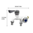 thumbnail image 6 of Plastic Washing Machine Faucet Dual Head Wall Mount Connector for Dual Appliance Hookup with Durable Leak-Free Design Perfect for Laundry Room and Utility Sink Setup Topliu, 6 of 7