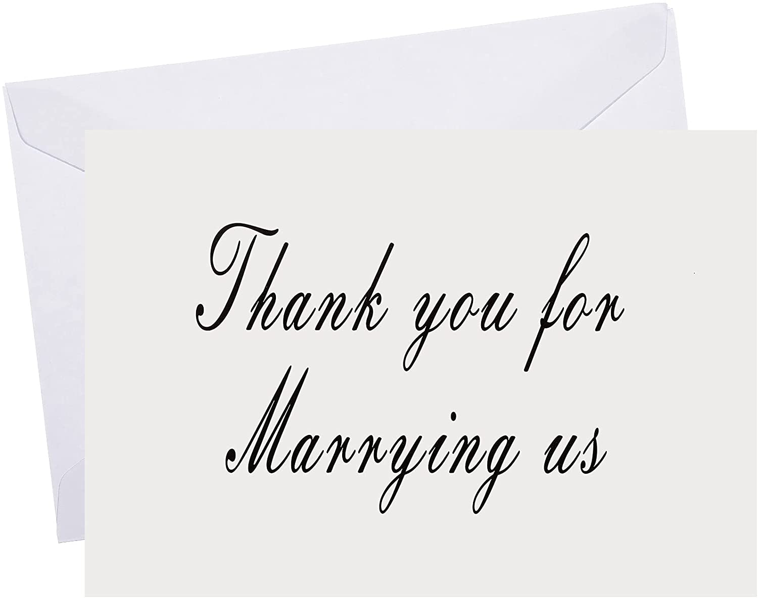 2 Pieces Wedding Thank You Card Thank You for Marrying us Note with