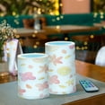 thumbnail image 3 of Yayeee Flameless Candles with Remote Flickering Battery Operated Multi Color Changing, White Floral Orange, 3 of 7