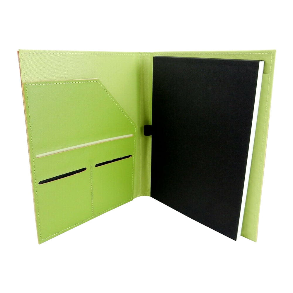 Leather Junior Padfolio with Pen Loop, Business Portfolio Notebook