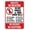 Warning Sign 1, variant on Access For Less Mobile People Sign - 8"x12" Metal Tin Sign, Garage Man Cave Wall Decor, Accessibility Safety Signage