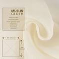 thumbnail image 4 of Muslin Cloths for Cooking, Pack of 5 (50X50CM), Unbleached, Cotton Reusable and Washable Cheese Cloths for Straining, 4 of 5