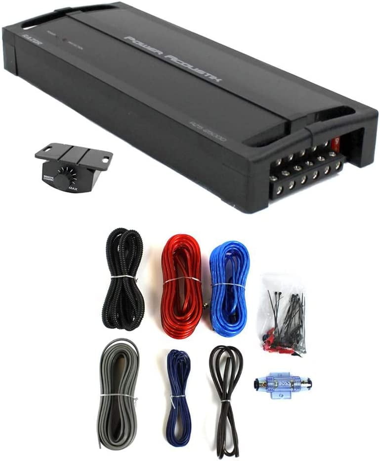 Power Acoustik RZ52500D RAZOR Series 5 Channel Amplifier + 8 Gauge Amp