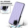 thumbnail image 3 of Nalacover Wallet Case for Samsung Galaxy A12 5G, RFID Blocking Card Slots Holder PU Leather Fashion Back Flip Cover with Kickstand Magnetic Buttons Shockproof Case for Samsung Galaxy A12 5G,Purple, 3 of 8