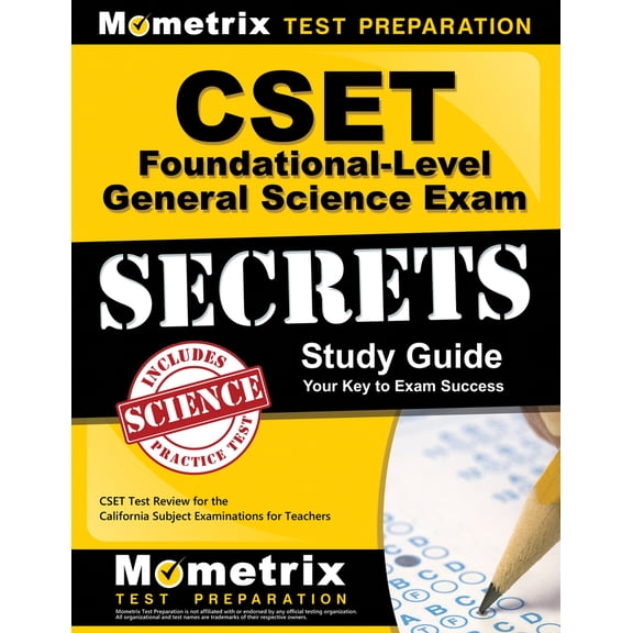 Pre-Owned CSET Foundational-Level General Science Exam Secrets Study Guide: CSET Test Review for the California Subject Examinations for Teachers (Paperback) 1609715616 9781609715618
