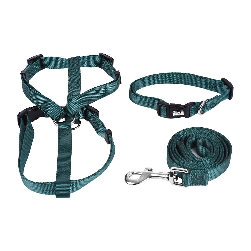 dog collar and harness set