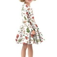 thumbnail image 2 of DISNIMO Mushroom Print Dress Girl Dress Girls Casual Dress Kids Dress Kid Girl 15-16 Long Sleeve Beach Dress Girls Midi Winter Dresses Kids Twirl Dress Girls Swing Dresses Soft Skater Dress Teens, 2 of 6