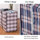 thumbnail image 5 of de 2 Bolsa de Almacenamiento, Bolsa de Almacenamiento de Ropa de Gran Capacidad Bolsas de Mudanza con Cremallera para Lavandería, Mudanzas, Compras Azul, 70cm*50cm*25cm, 5 of 7