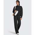 thumbnail image 5 of G4Free Smoofit Fleece Lined Wide Leg Sweatpants for Women Drawstring Thermal Casual Pants with Pockets, 5 of 7
