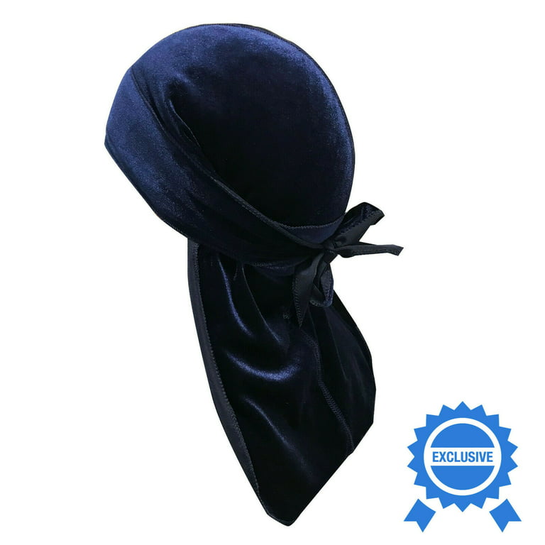 Velvet Silky Durag Hat Cap Unisex Women Premium Designer Doo Rag