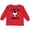Red, variant on Inktastic I Love My Abuela with Cute Penguin and Hearts Girls Long Sleeve Toddler T-Shirt
