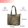 thumbnail image 4 of Brown and Black Leopard Print Travel Tote Bags for Women Carry On,Large Weekender Bags for Women Travel,Multi Functional Duffle Bag for Work,Shopping,Sports, 4 of 5
