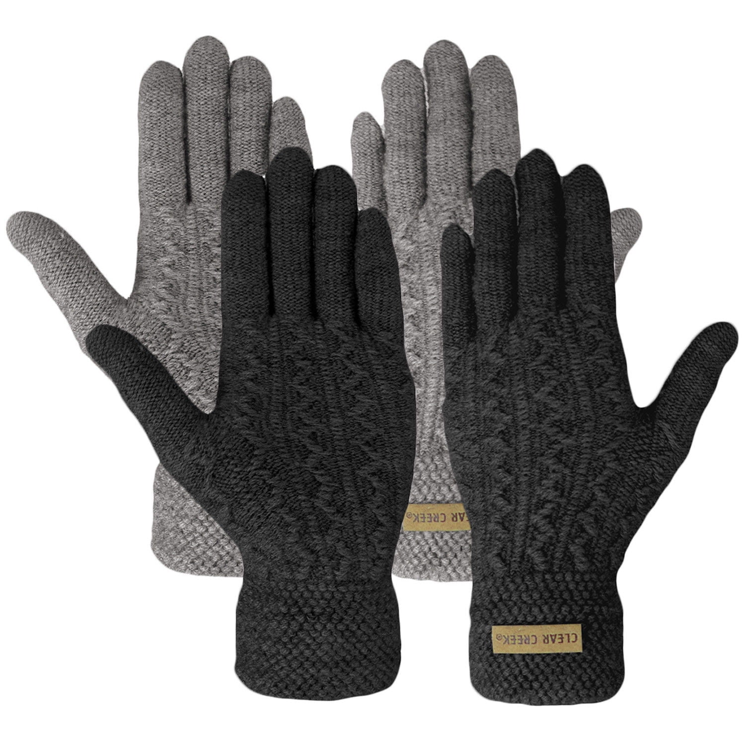 12 Pairs Winter Knit Glove for Women and Men,Touch Screen Magic Gloves Warm 