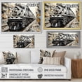 thumbnail image 4 of Designart "Geometric Momentum Grey Train" Transportation Wall Art Living Room, 4 of 5
