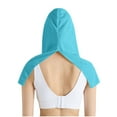 thumbnail image 4 of Haut à Capuche avec Protection Solaire pour Femmes, Manches 3/4, Col Rond, Séchage Rapide, Mode Décontractée, Vert Militaire, 4 of 6