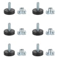 thumbnail image 3 of 12 Uds tornillo en pies de muebles ajustables niveladores de pies de muebles para muebles sillas mesas, 3 of 7