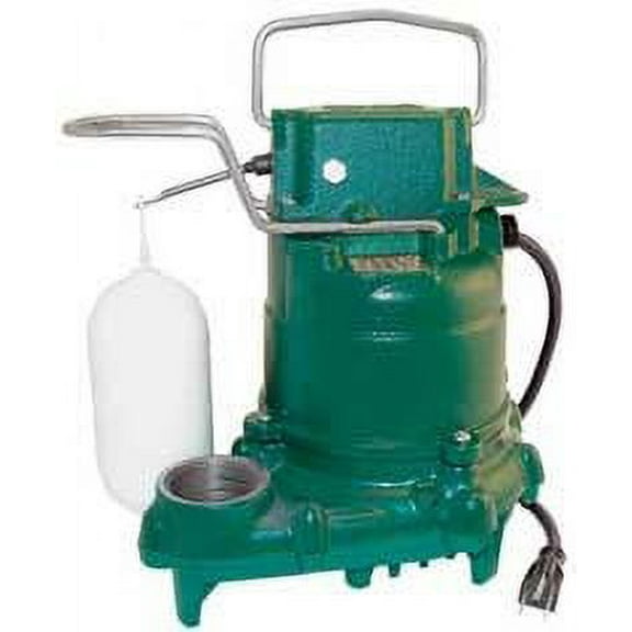 Zoeller 57-0001 9 ft. Cord 0.33HP All Cast Iron Submersible Sump Pump with Vertical Float Switch