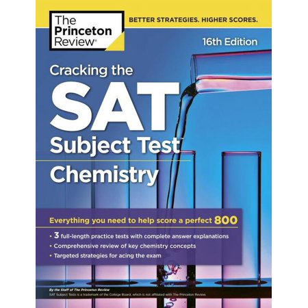 College Test Preparation: Cracking the SAT Subject Test in Chemistry, 16th Edition: Everything You Need to Help Score a Perfect 800 (Paperback)