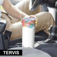 thumbnail image 6 of Rose 20 Oz Stainless Steel Skinny Tumbler – Vacuum Insulated Slim Travel Cup with Lid & Stainless Steel Straw, 360° Full Wrap Printed Tumbler for Home, Office & Outdoor Use, Spring, Floral, 6 of 6