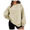 thumbnail image 7 of Admvng Sweatshirt for Women Fashionable Casual Solid Color Long Sleeved Round Neck Embroidered Sweatshirt with Collar，Size S-2XL, 7 of 7