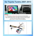 thumbnail image 5 of Apple Carplay Car Stereo GPS Radio For Toyota Tundra 2007 2008 2009 2010 2011 2012 2013 Sequoia 2008 2009 2010 2011 2012 2013 2014 2015 2016 2017 2018, 5 of 12