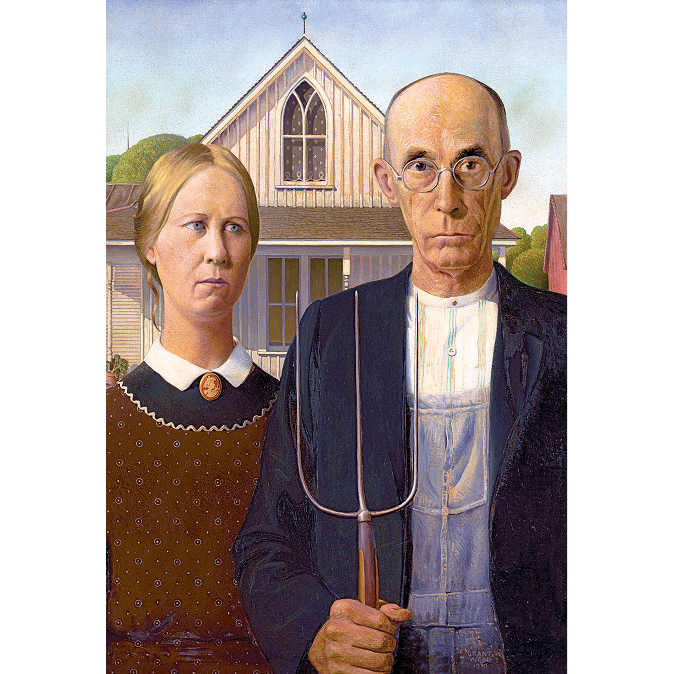 RoseArt Kodak Masters 2000-Piece American Gothic by Grant Wood Jigsaw Puzzle